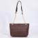 Zipper bag with zipper, brown color