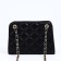 Female bag, zipper clutch, black color