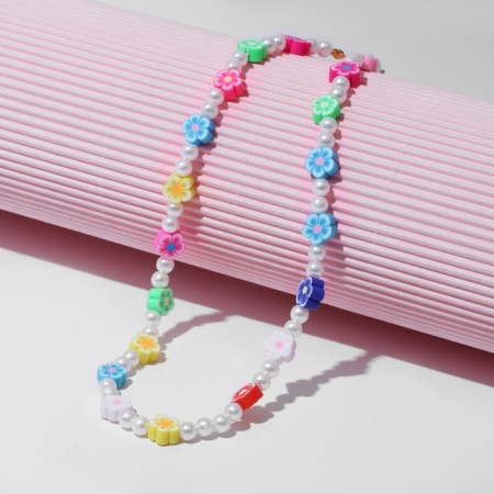 Beads children's "chosen" beads and flowers, colored, 38 cm with an extension cord-2