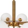 Suspended lamp Inversion, 13xg9, brass color