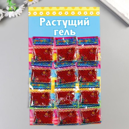 General gel Plain "burgundy" set of 12 packages on blist 5 g 28x17 cm