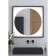 Mirror in a baguette frame with an extension of 18 W, 80x80 cm, sensory switch, neutral white with
