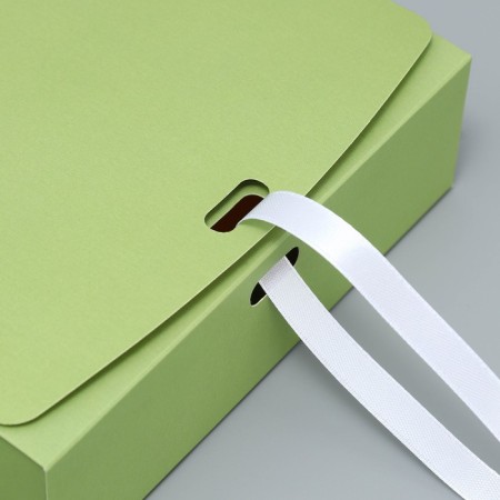 Gift folding box, packaging, "green", 16.5 x 12.5 x 5 cm-4