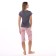 Female home set (T -shirt/Bridges), plum color, size 44