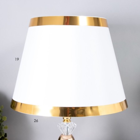 Dominica table lamp E27 40W white-gold 25x25x36 cm Risalux-4