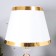 Dominica table lamp E27 40W white-gold 25x25x36 cm Risalux