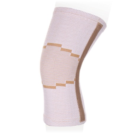 Elastic bandage on the knee joint Ttoman KS-E02, beige color, size L