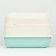 The toilet is closed with a folding top of 36 x 51 x 34 cm, blue