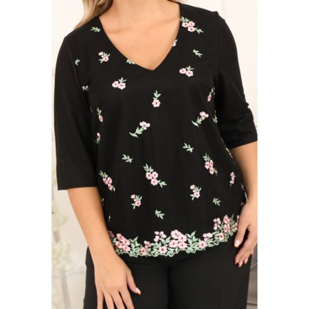 Female jumper, size 48, black color-2