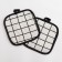 Kitchen set (2 objects) of the “cage” shade, white color, a brush 17x17 cm - 2 pcs, 100% p/e