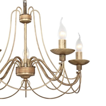 Chateau chandelier, 5x60W E14, brown color-1