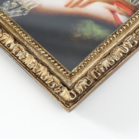 Photo frame Polystone 10x15 cm "Arca" Elevated gold 23x14.5x2 cm-2