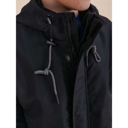 Windbreaker for boys, height 128 cm, black color-6