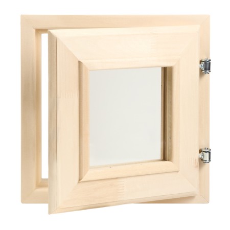 Window, 30 × 30cm, double glass of linden, outer opening-2