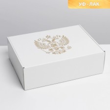 Gift folding box, packaging, “Russia”, UV-lak, 30.7 x 22 x 9.5 cm
