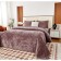 Cover with pillowcases Sofi de Marko "Rosalin", size 240x260 cm, 50x70 cm - 2 pcs, color ash rose