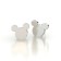 Metal earrings, 3 pairs, jewelry, Minnie Mouse