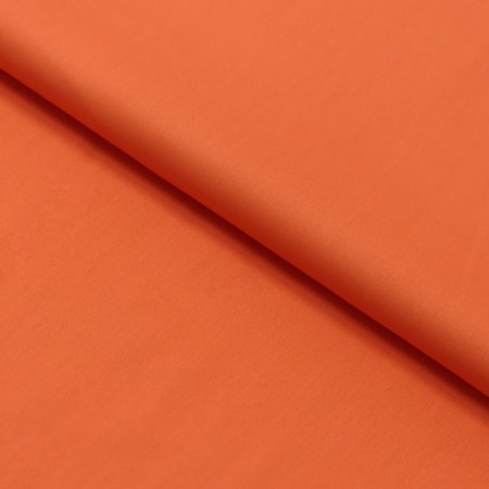 Fabric shirt, smooth -colored cotton, width 150 cm, orange color-2