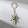 Metallic key keychain “February 23”, helicopter, 11 x 2.5 cm
