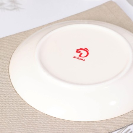 Board ceramic dessert shade "Michaela", D = 20 cm, Biryuzovoy color-2