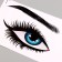 Stick 3D Interior Eye 58*20cm