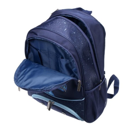 School backpack 42 x 29 x 12 cm, ergonomic back, laptop department, Hatber Sreet "My friend Dino", blue-7