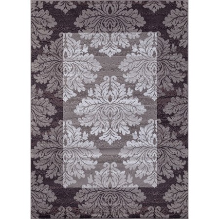Rectangular carpet Merinos Silver, size 250x400 cm, color Gray-Purple-1