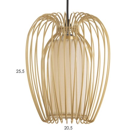 Lamp Bayerlux "Mediana" E27 40W gold 21x21x26-126cm-5