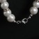 Pearl beads "Bride" ball No. 10, white color with rhinestones, l = 40 cm