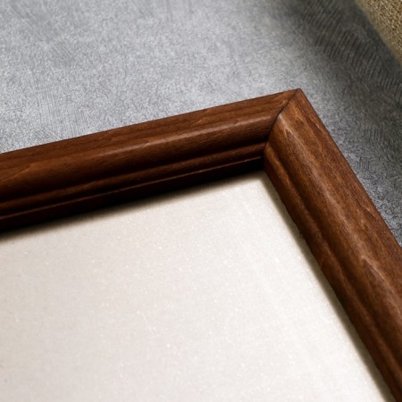 Photo frame wood 24x30 cm, walnut, mix (plastic screen)-2