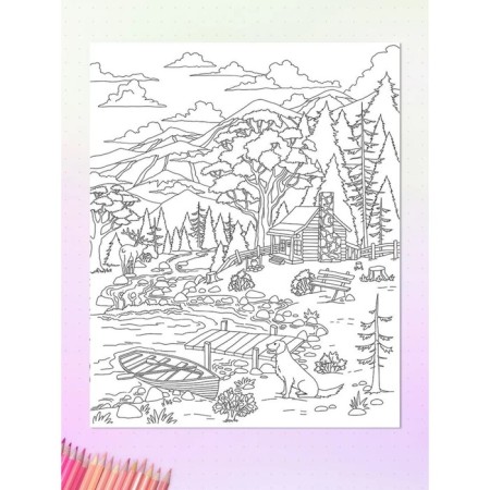 Coloring "Posters for the interior. Nature"-4