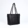 Soper bag with zipper, black color