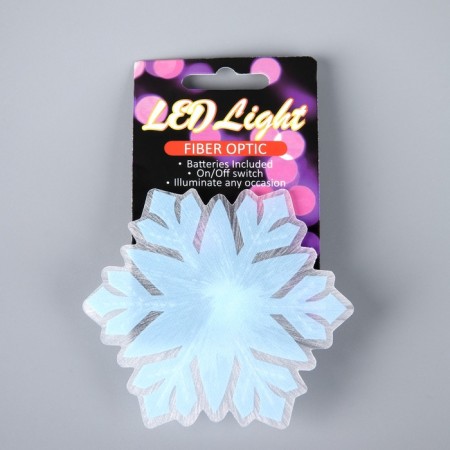 Light toy "Snowflake" 8 cm, 1 led, lr44x3 (in comp.), Flicker, glow of multi-4