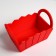 Kashpo wooden 27 × 18 × 19 cm "Maria", side pens, MDF, red