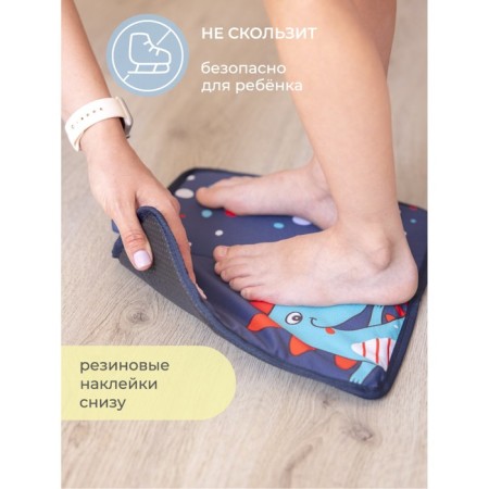 Garbage rug, dinosaur, 30x36 cm, for retraining, blue-3