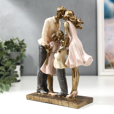 Polystone souvenir "Big, friendly family" 25x8x19.5 cm-2