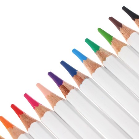 Pencils of 12 colors, carioca "Plus", wood, hexagonal, 4 mm stiffle, bright colors, premium quality-2