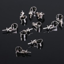 Holder for Kulon adhesive SM-183 (set 10 pcs.), 10 × 5 mm, silver color