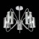 Ceiling EVOLUCE lamp. Sle102302-05. Valieri. 5x40 watts, E14, 53.5x53.5x39 cm, chromium color