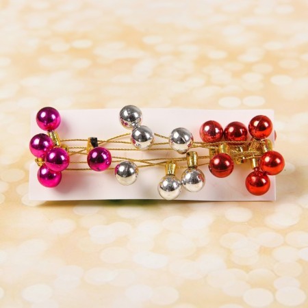 Miniature Puppet "garland - ball", length 1 meter, toy: 1.5 × 0.8 cm, Mix color-4