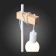 Evoluce bedside lamp. SL1142.504.01. Bagetti. 1x60 watts, e27, 17x14x46 cm, white color, light wood