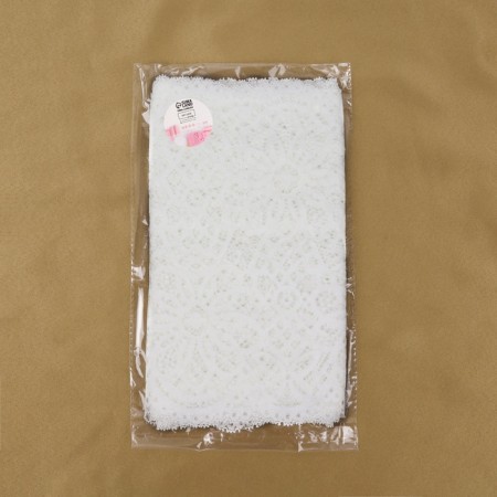 Lace elastic fabric, 240 mm × 2.7 ± 0.5 m, white color-3