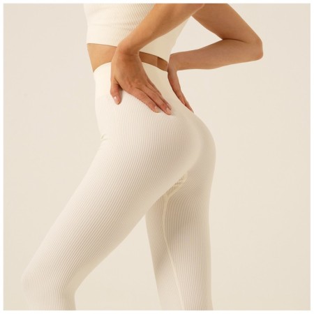 Sports legins, size l, milk color-1