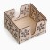 Wooden napkin "Snowflake", 13 x 13 x 10 cm