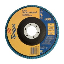 Circle of petal end tundra, zirconium (for stainless steel), 125 x 22 mm, P40