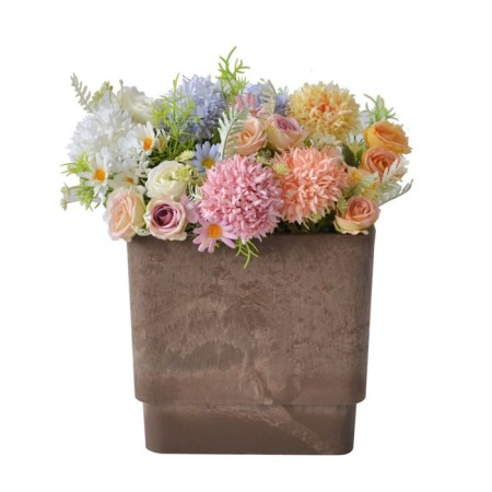 Kashpo for flowers and plants, chocolate 20x20x20cm, 6.5l-1