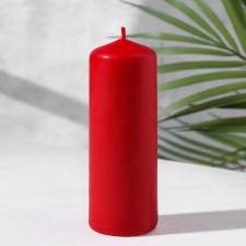 Candle - cylinder, 4x12 cm, 15 hours red