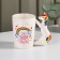Mug "Rainbow Unicorn", 400 ml, white color