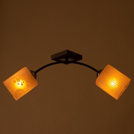 Chandelier gallop cascade 2x60W E27 brown 15x50x25cm-2