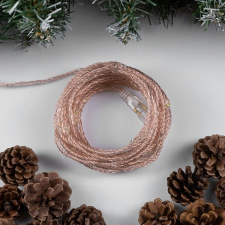 Garland "thread" 10 m dew, IP44, copper thread, 100 led, green glow, flicker, 220 V-1